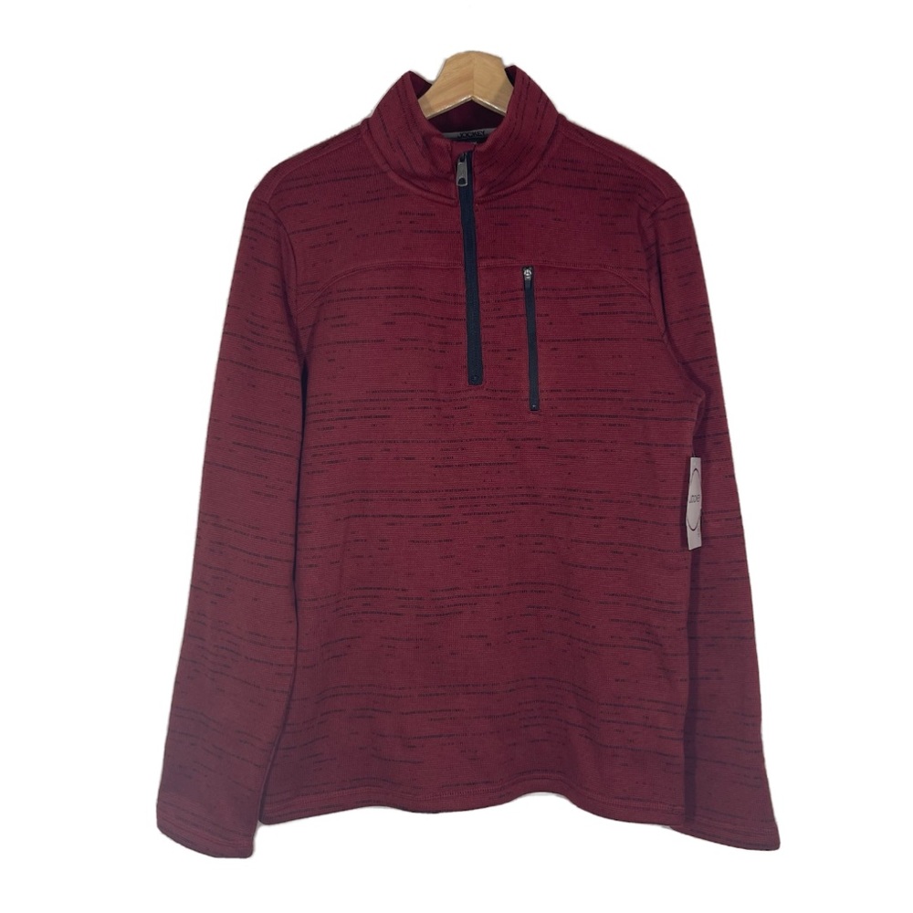 NWT Jockey Sweater Fleece Zipper Chest Pocket Sz S